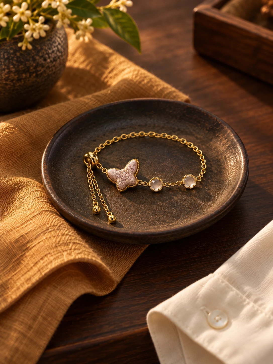 Woven Butterfly Bracelet in context