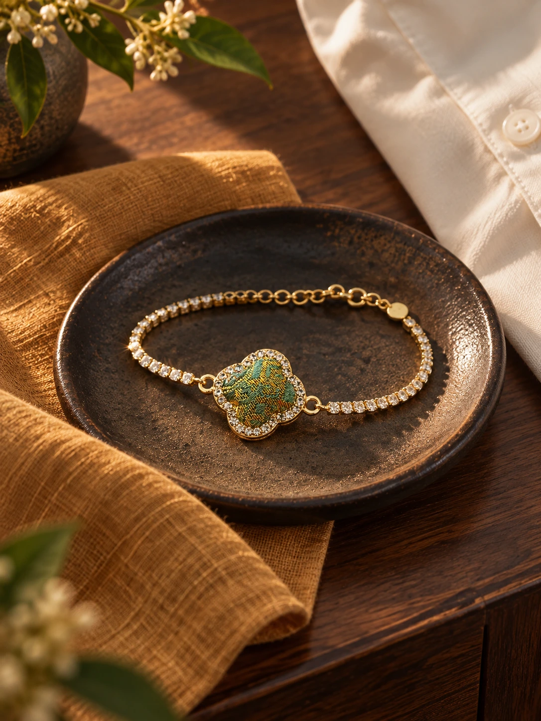 Woven Flower Bracelet in context