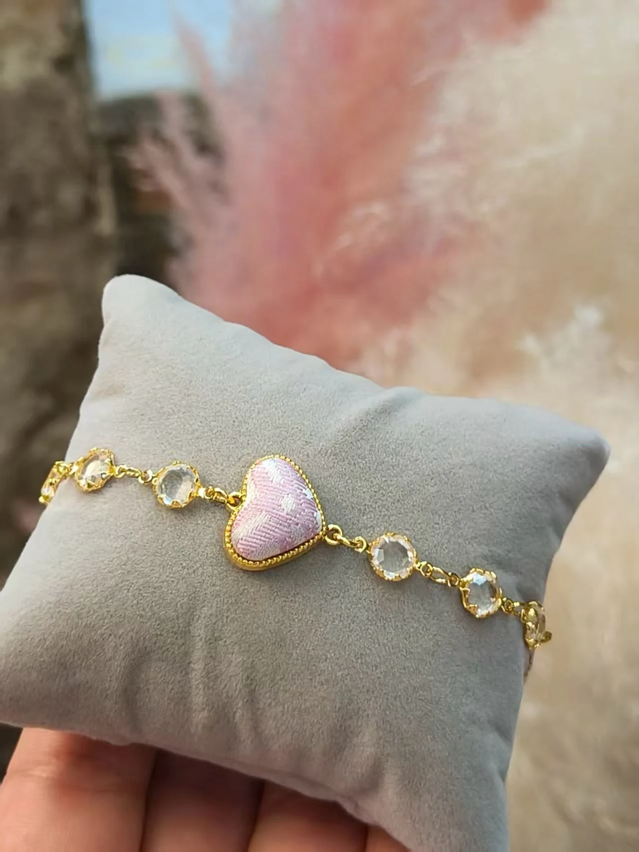 Brocade Heart Bracelet — Supplier photograph