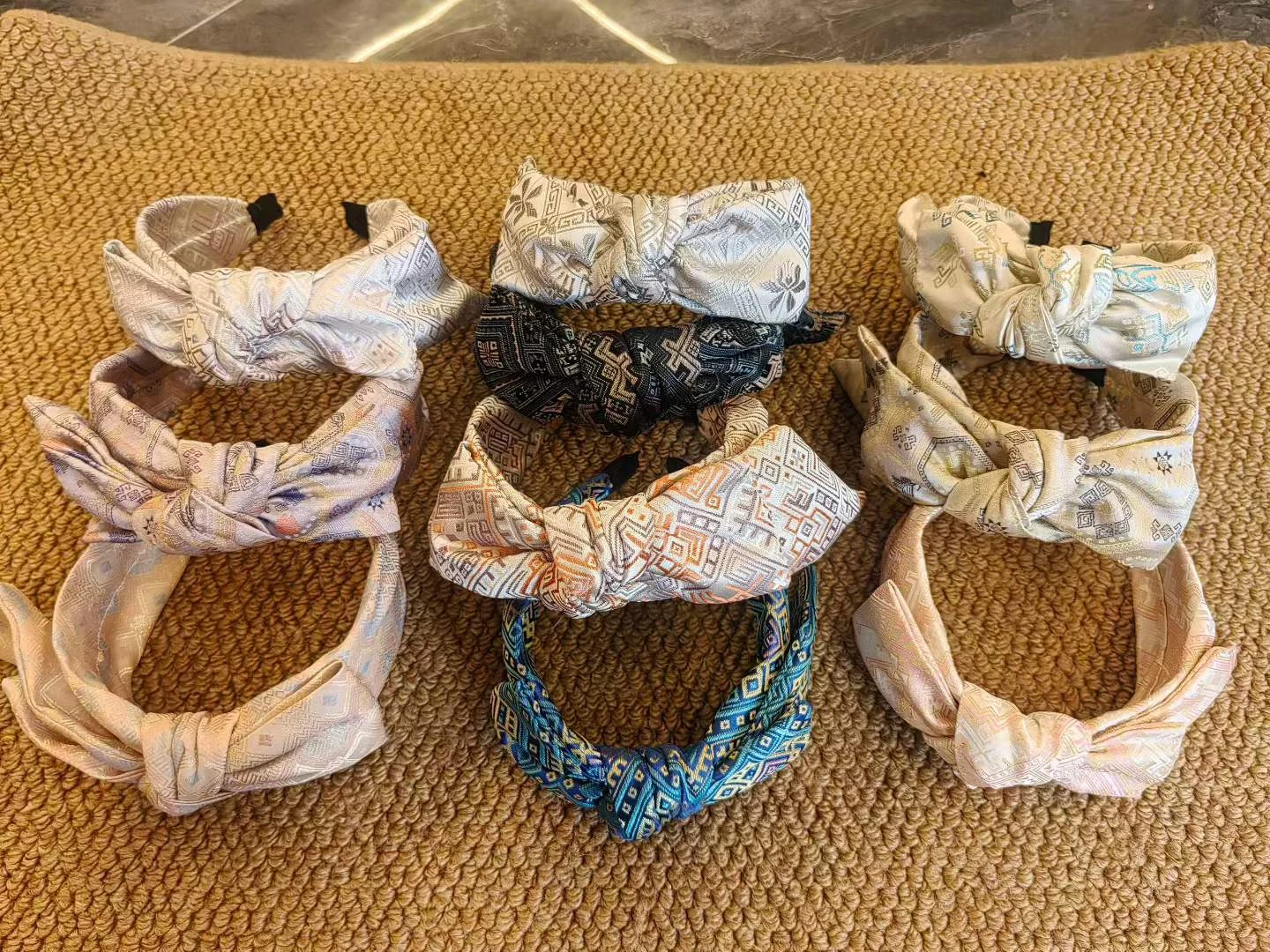 Knotted Brocade Headband — Supplier photograph
