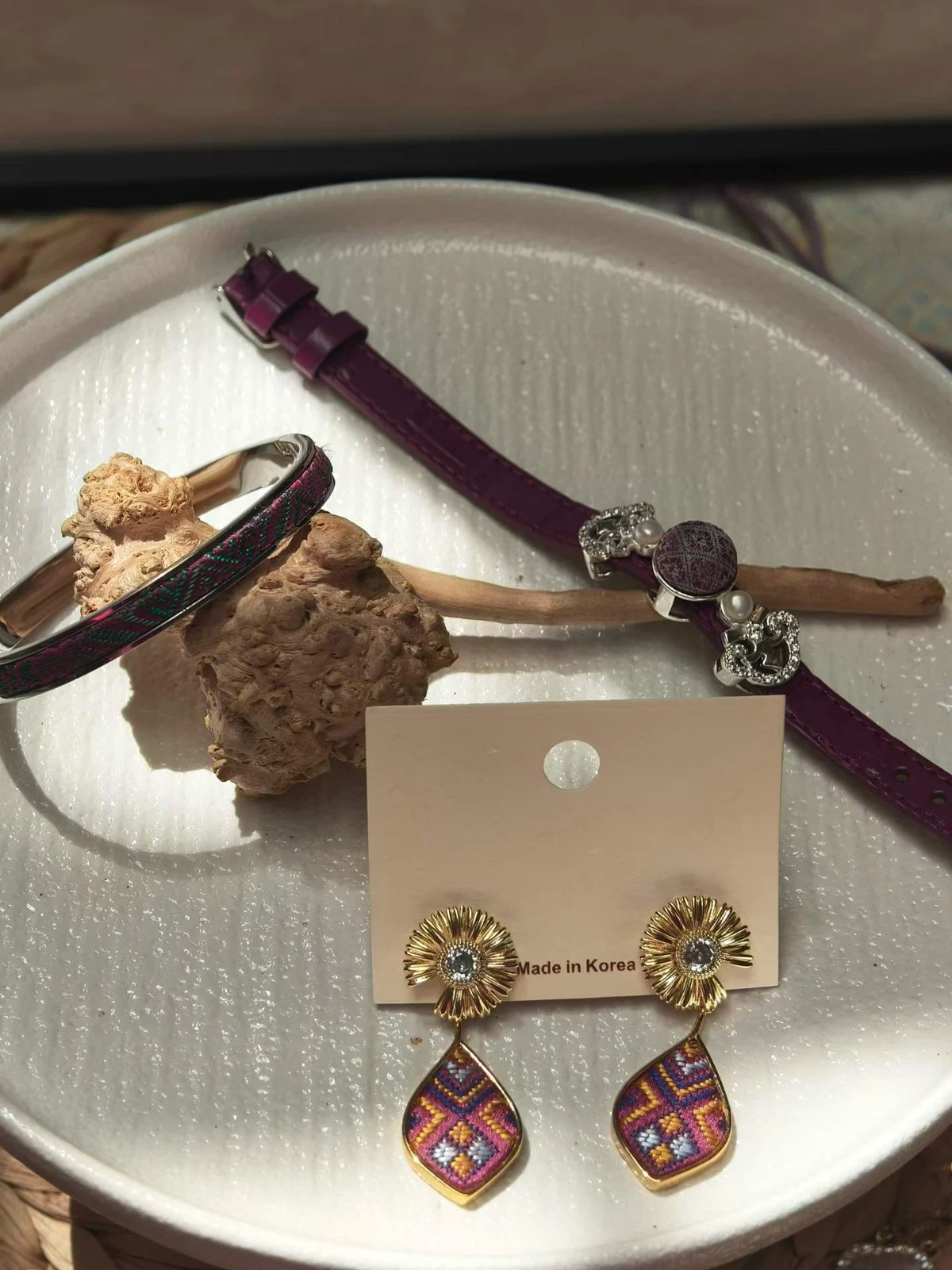 Brocade Earring Studies — Supplier photograph